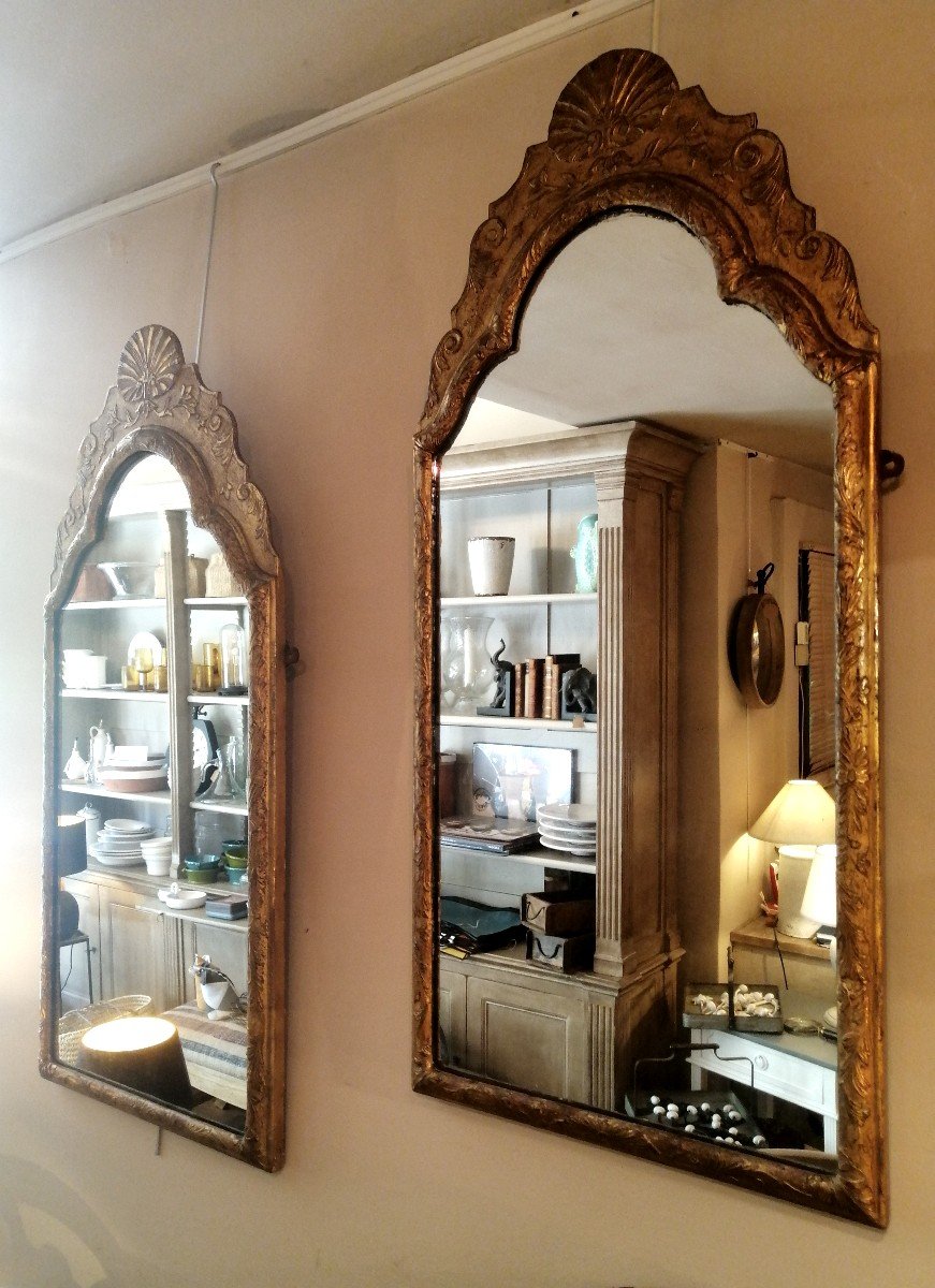Pair Of XIXth Century Mirrors-photo-2