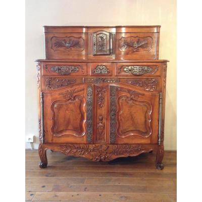 Sliding Buffet, Walnut, Provence, 18th Century Ith