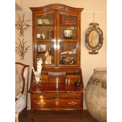 Bureau Scriban Louis XV De Hache En Noyer