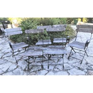 4 Chairs And 2 Garden Armchairs