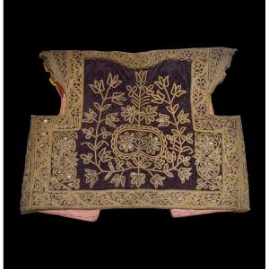 Farmla - 19ème - Lourd! Gilet De Mariage Tunisie - Fil En Argent - Otttoman Art