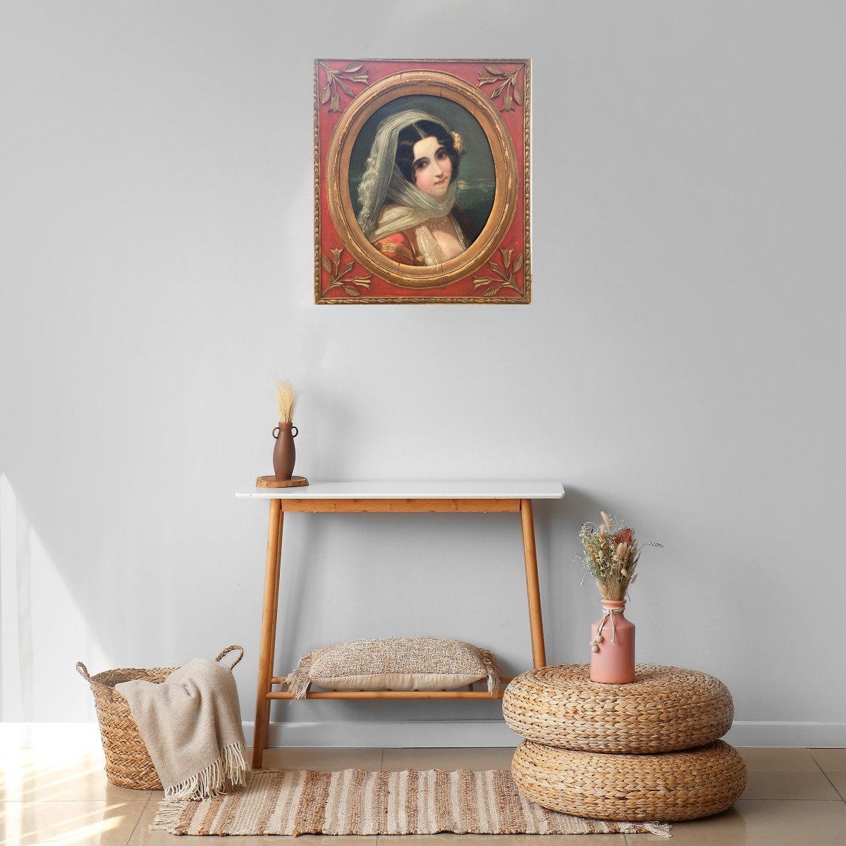 École Française (XIX), d'Après Julie Hugo (1797-1865) - Portrait de Jeune Femme Grecque -photo-6