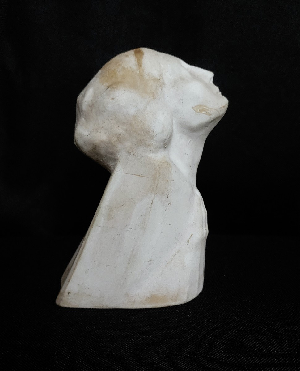 Sculpture symboliste - monogramme à identifier-photo-3