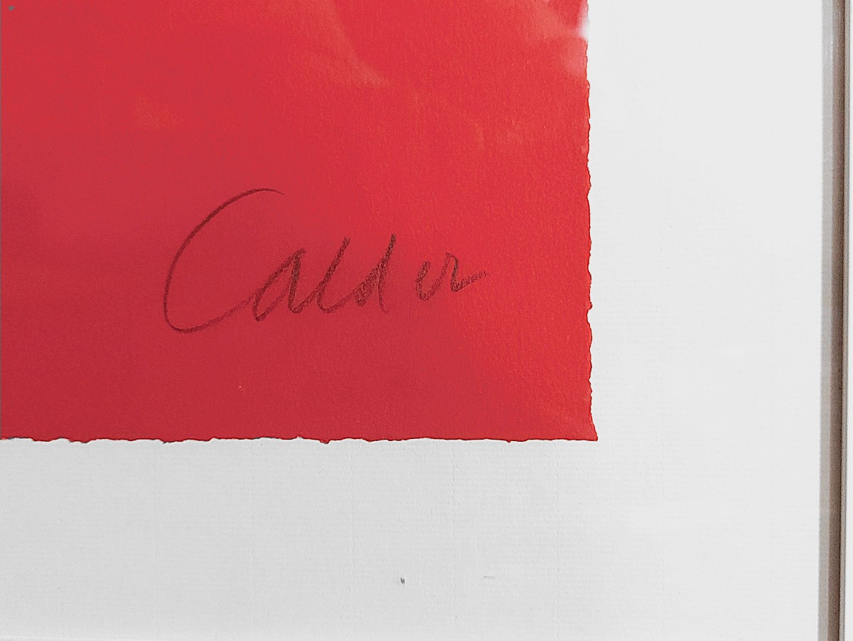 Alexander Calder - lithographie galerie Maeght - "Deux spirales" 75ex.-photo-3