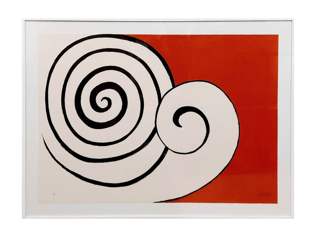 Alexander Calder - lithographie galerie Maeght - "Deux spirales" 75ex.
