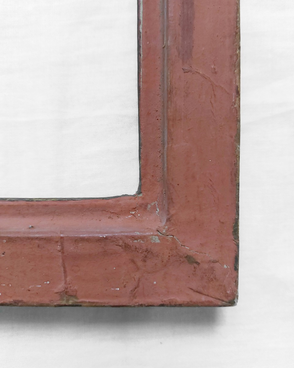Antique Papier-mâché Frame - Rabbet 28.5 X 24 Cm-photo-3