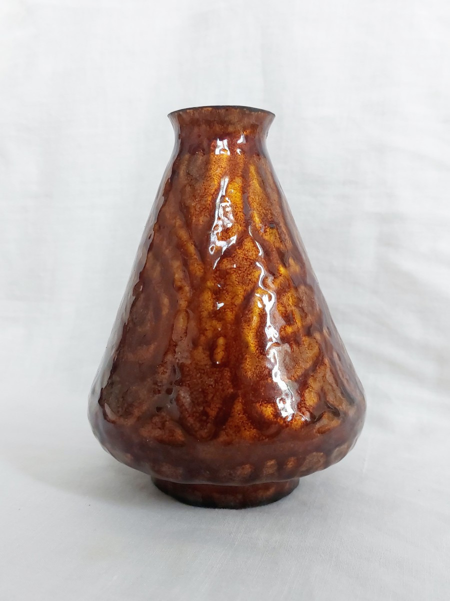 Paolo De Poli - Enameled Copper Vase - Italian Design Art Déco 1940