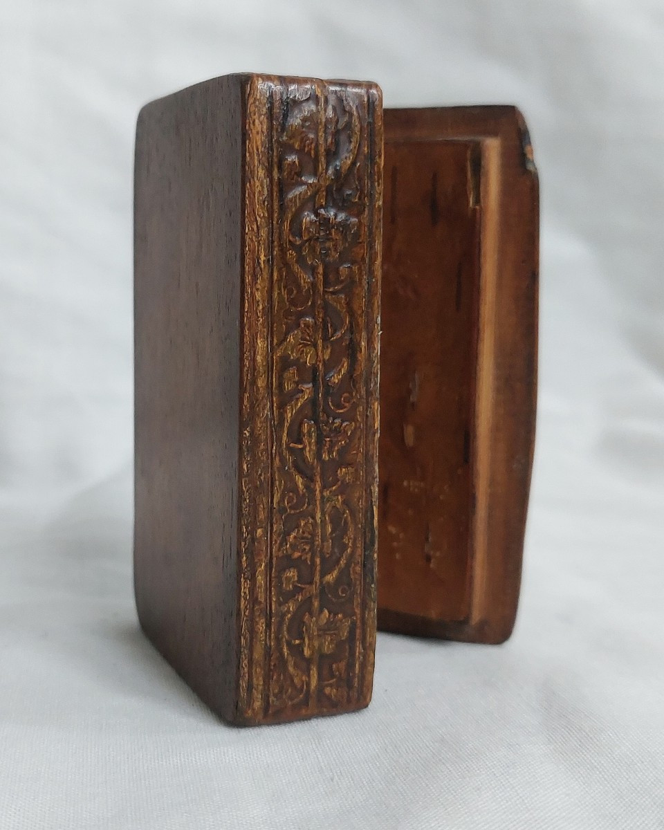 Snuffbox - Pressed Wood With Patriotic Figure - Mid-19th Century-photo-4