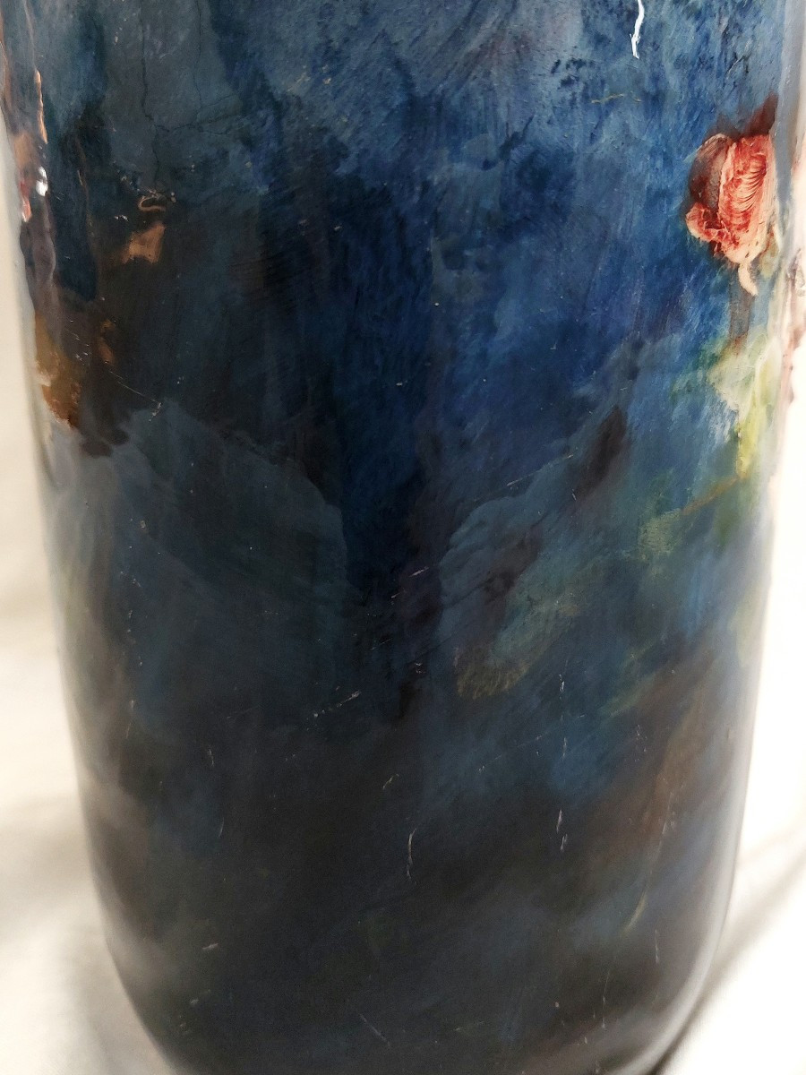 Eugène Schopin - grand vase - céramique impressionniste - Montigny sur Loing  / Haviland-photo-8