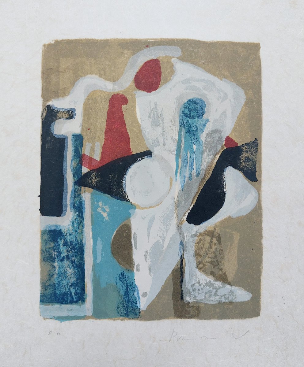 Bram Van Velde - Mp 154 - Artist's Proof - Signed Lithograph