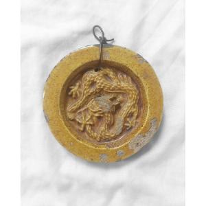 Imperial Dragon Goutou Tile, Ming Dynasty China  Goutou