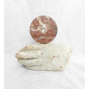 Piece Of High Period Sculpture - Hand - Carved Stone