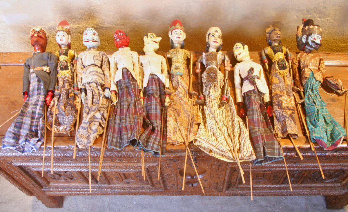 Dix marionettes de thêatre Balinaises-photo-8
