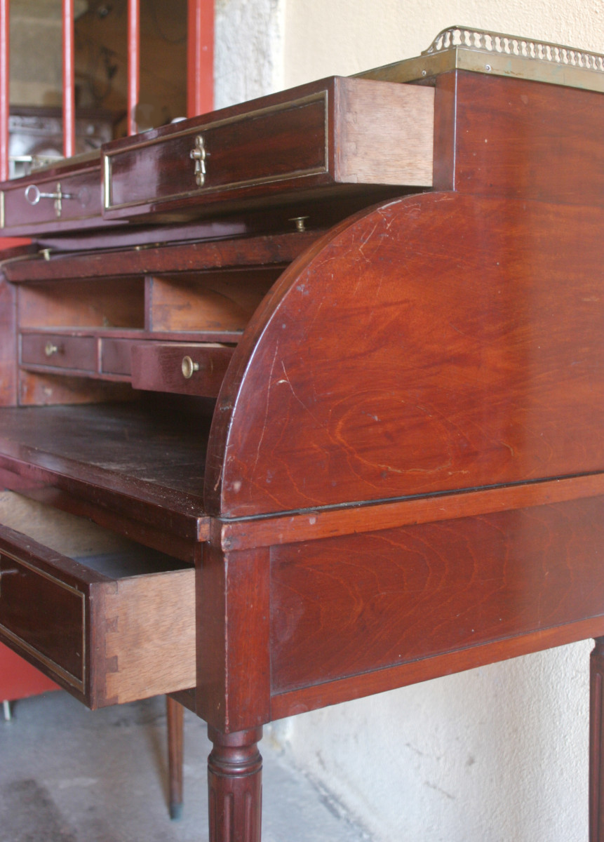 Bureau Cylindre Directoire-photo-4