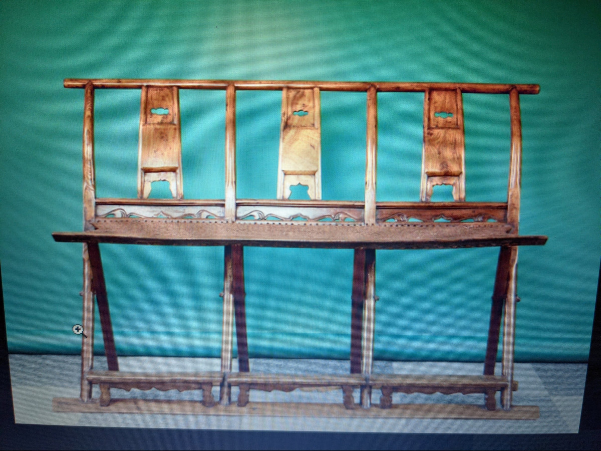 A Folding Scholar's Bench-photo-4