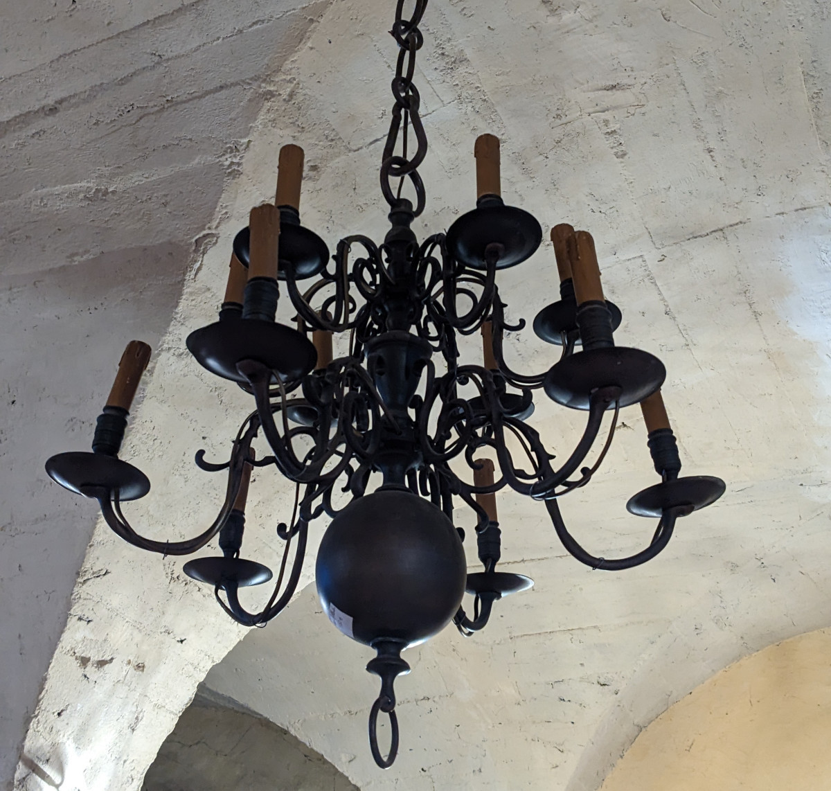 Lustre Hollandais en laiton-photo-2