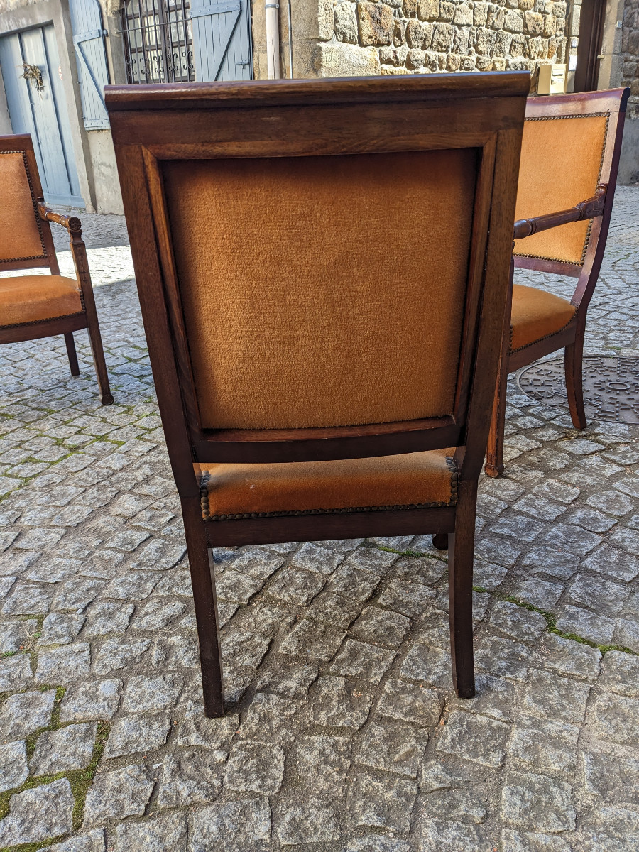 Suite Of Four Consulate Armchairs-photo-4