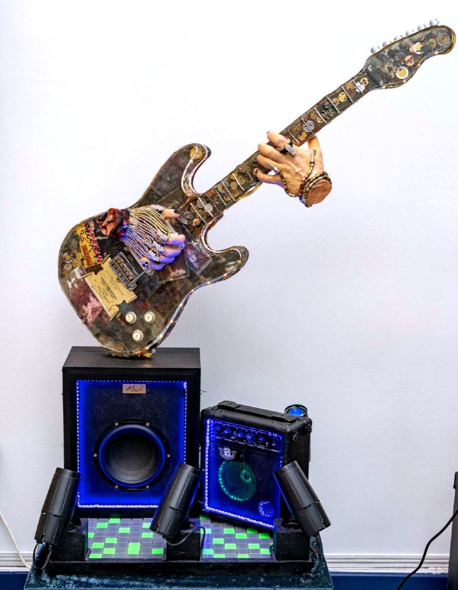 Electric Guitar Created By Italian Artist Paolo Orlando