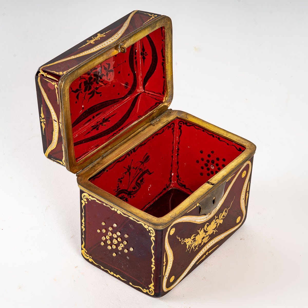 Bohemian Box Enameled In Gold, 19th Century.-photo-5