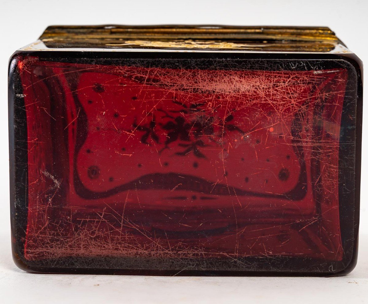 Bohemian Box Enameled In Gold, 19th Century.-photo-6