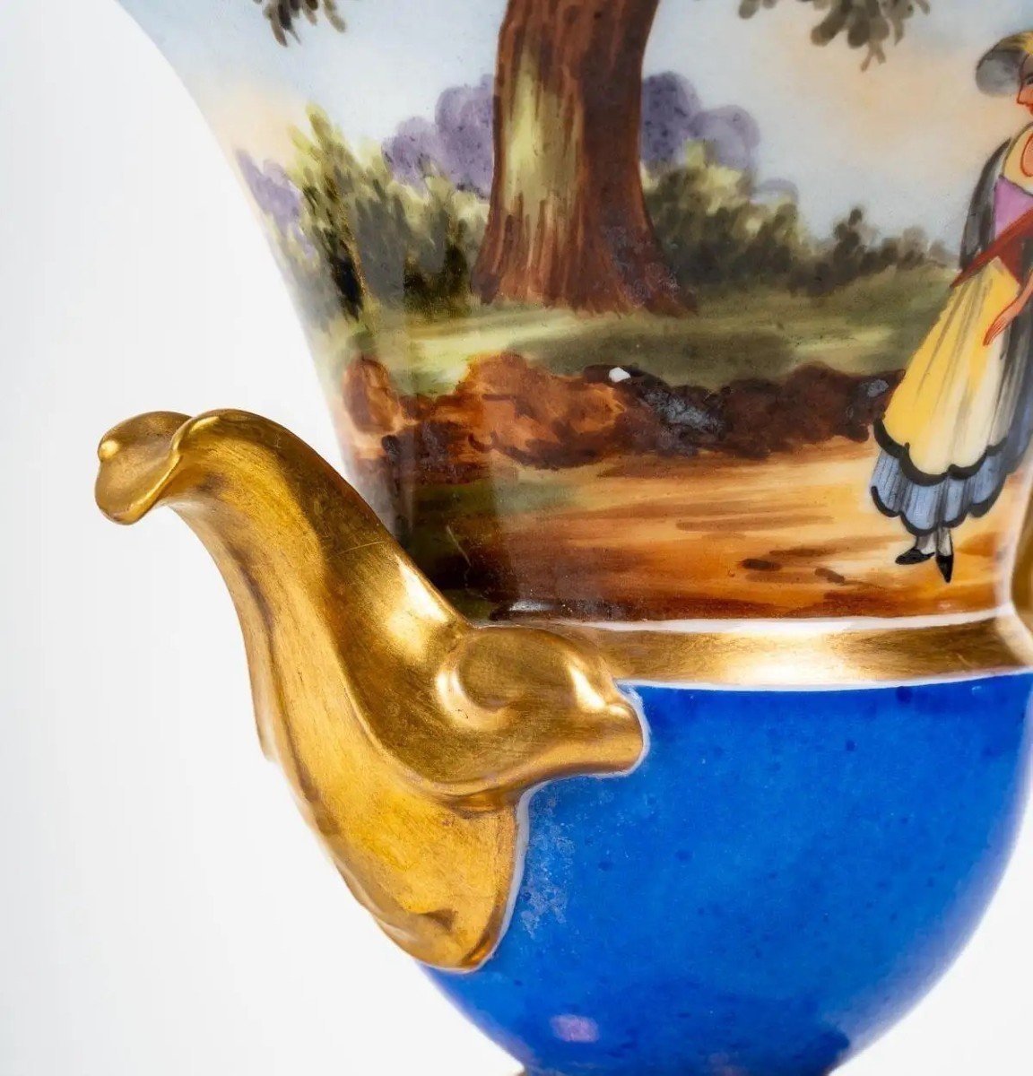 Pair Of Vases, Napoleon III, 19th Century Antique.-photo-6