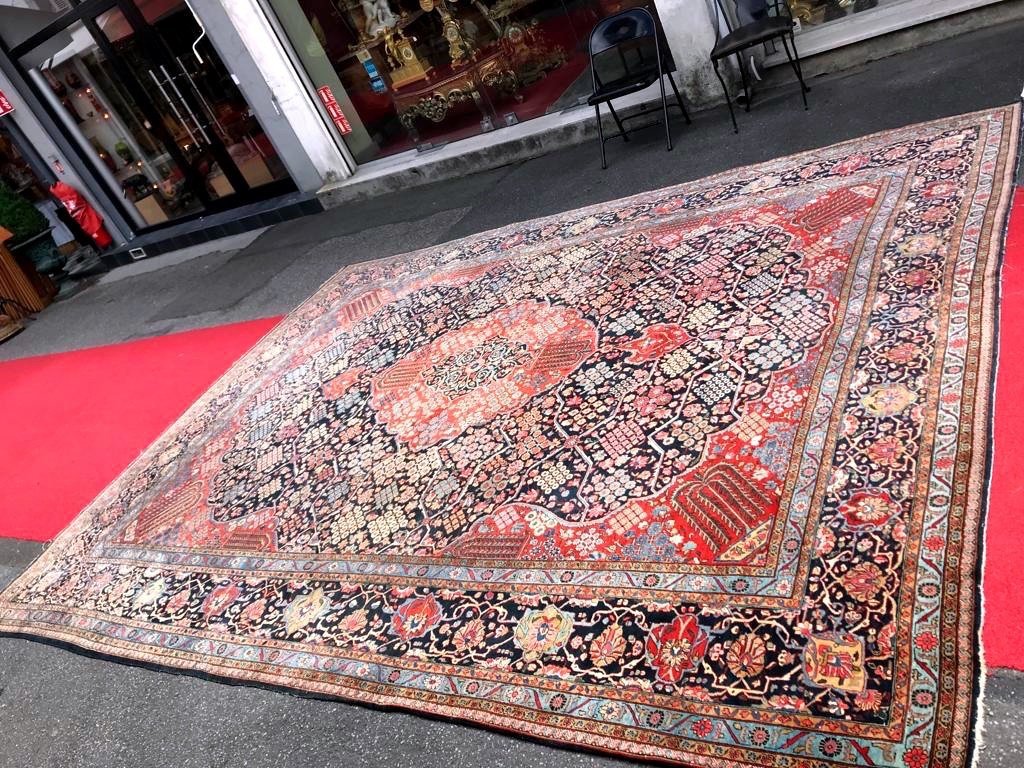 Tapis Kashan En Laine, Iran,  Des Années 1900-photo-8