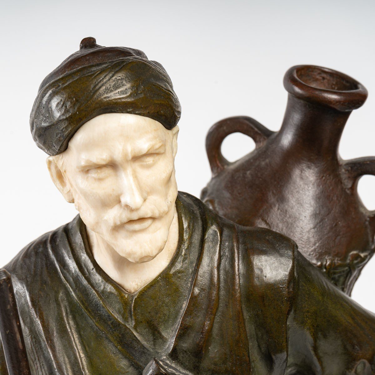 Bronze Esther Mabel, Orientalist, 19th Century-photo-5