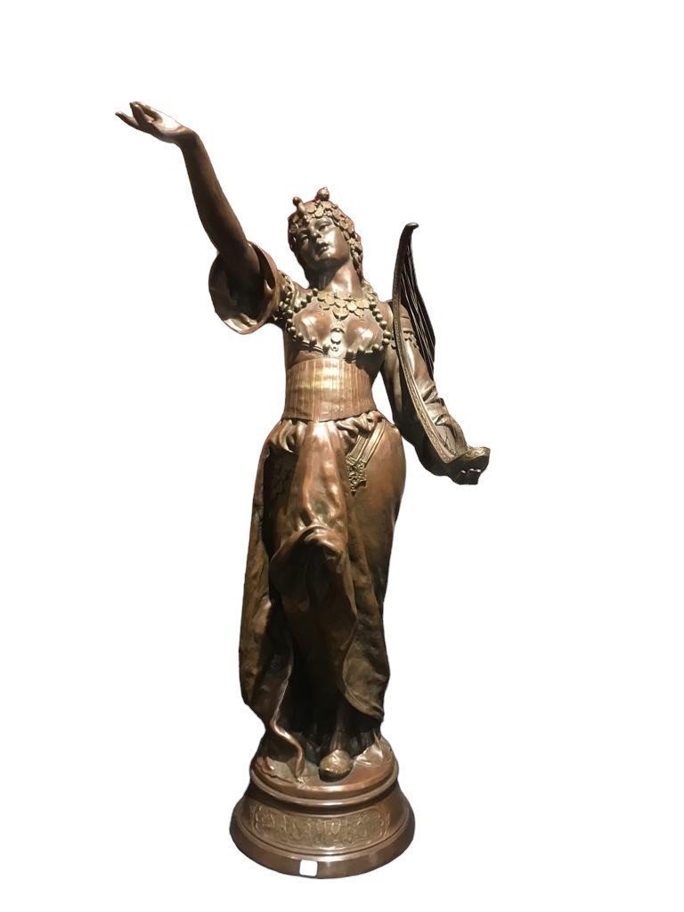 Bronze Statue, Salammbo, Marcel Debut-photo-1