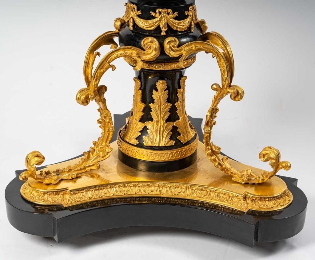 Sèvre Pedestal Table, Louis XVI Style, 19th Century-photo-4