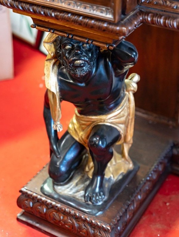 Console Table, Venetian Taste, 19th Century-photo-4