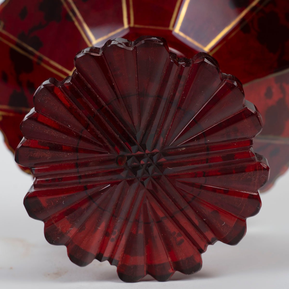Coupe En Cristal De Bohéme émaillé, 19éme Siècle-photo-4