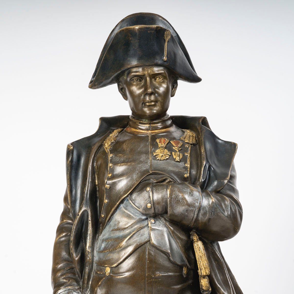 Bronze Statue Emperor Napoleon, Signed Goor.-photo-1