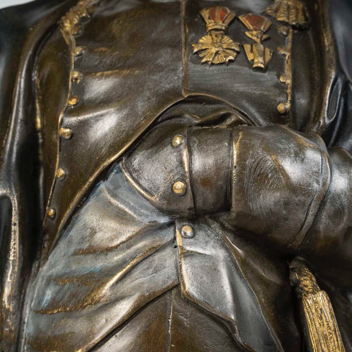 Bronze Statue Emperor Napoleon, Signed Goor.-photo-2