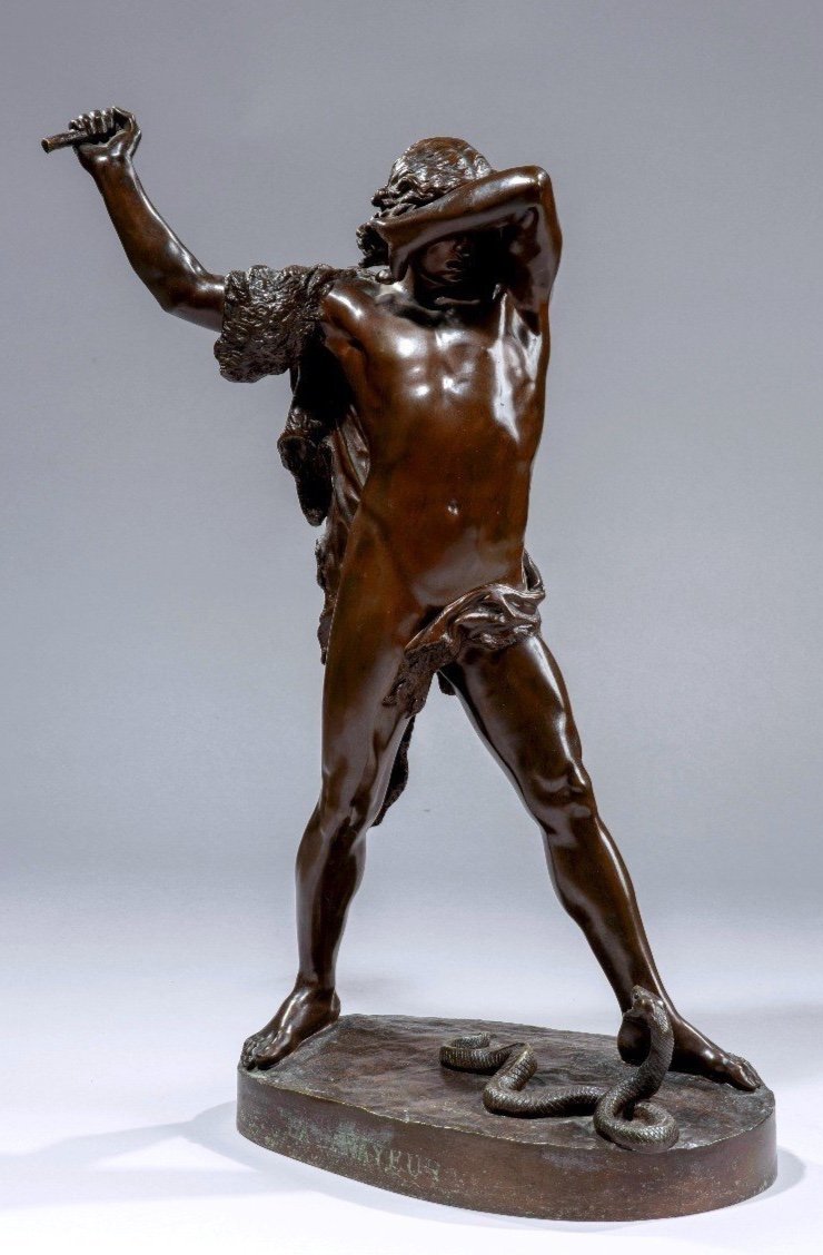 Bronze La Frayeur En Bronze, Charles Georges Ferville-suan.