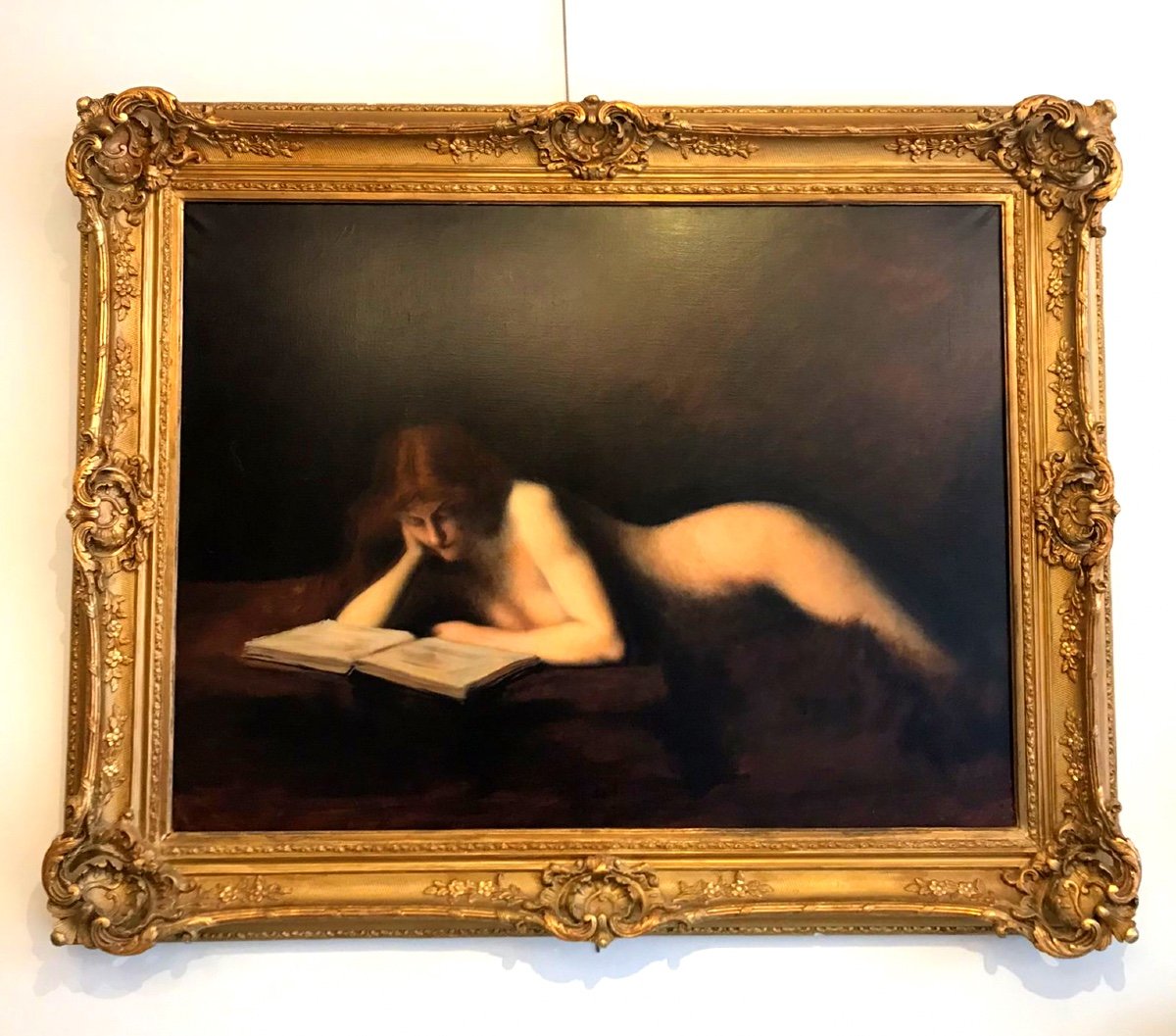 Tableaux "La Liseuse", Jean jaque henner, exposé au musée du LOUVRE