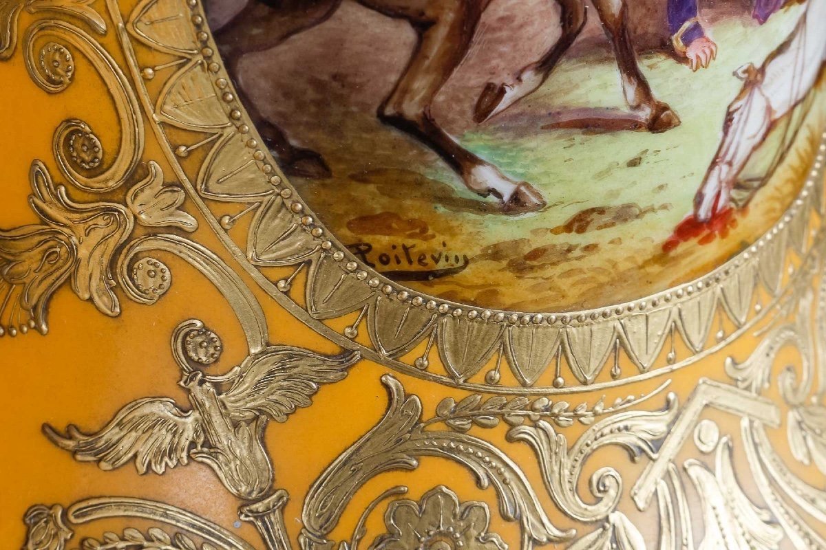 Pair Of Sévres Vases, Porcelain-photo-7