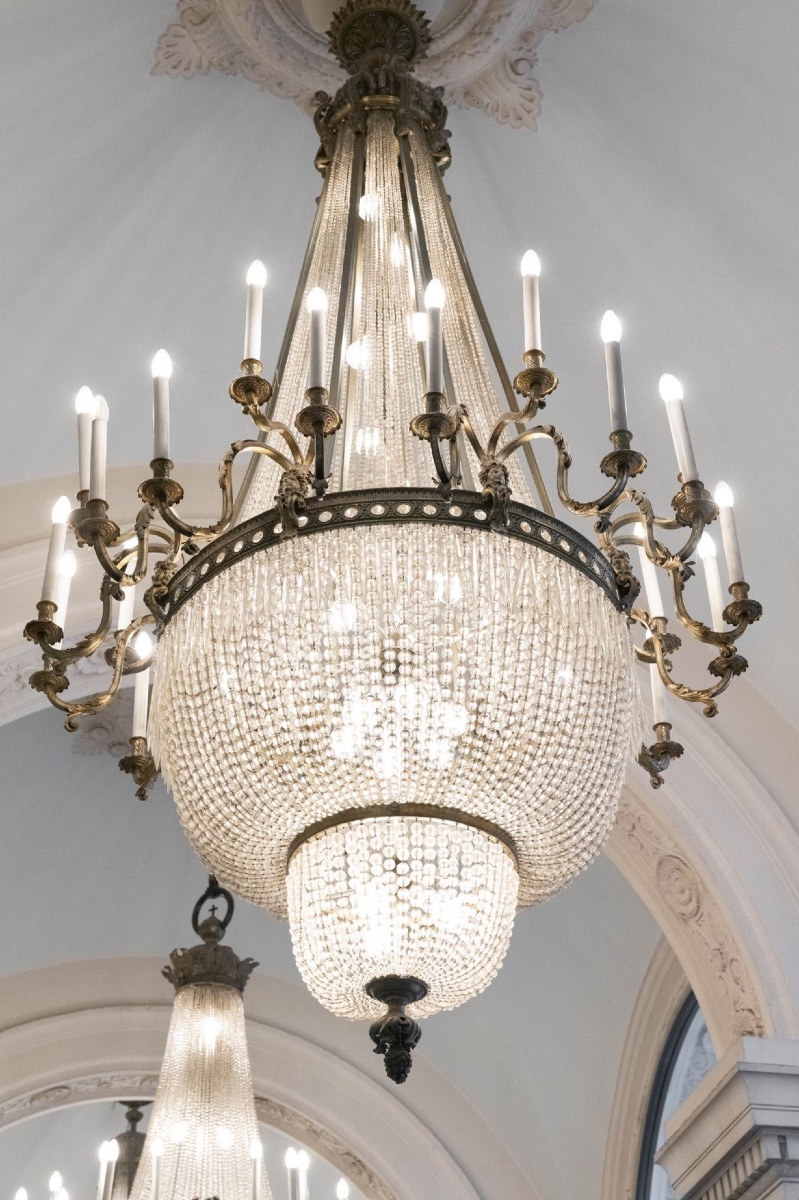 Paire De Lustres Corbeille, 24 Lumières, d'époque Napoléon III