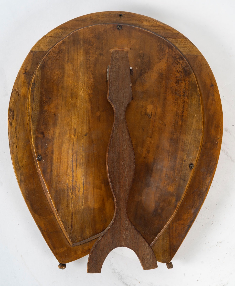 Miroir en bois couvert, Micro-mosaïque, 19e siècle-photo-4