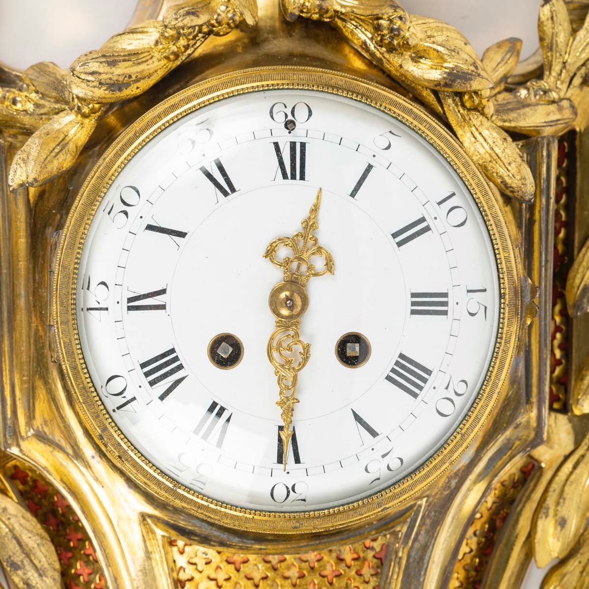 Cartel en bronze doré, 19ème siécle-photo-2