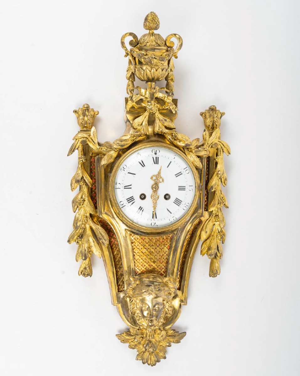 Cartel en bronze doré, 19ème siécle