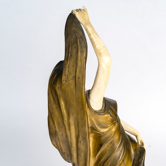 Chryselephantine In Bronze And Ivory Signed H. Levasseur -photo-1