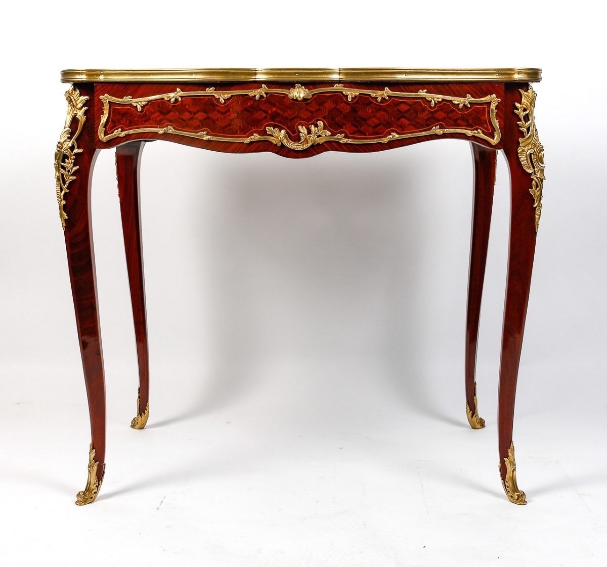François Linke Style Marquetry Desk – 19th Century-photo-2