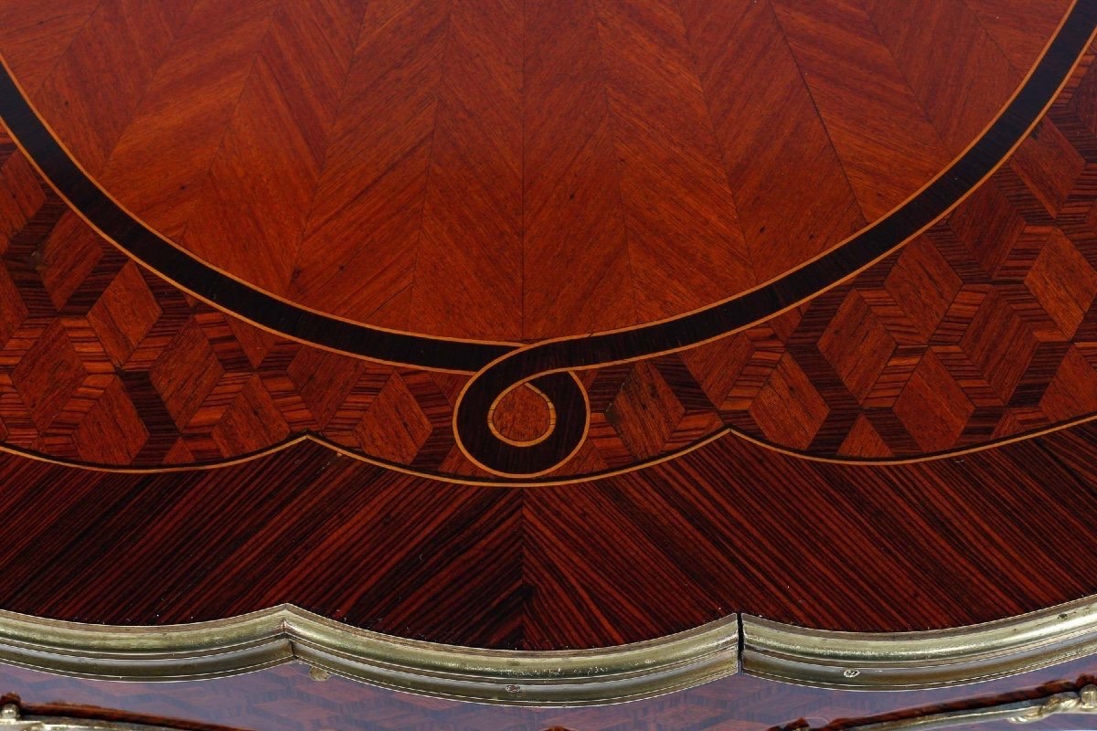 François Linke Style Marquetry Desk – 19th Century-photo-4