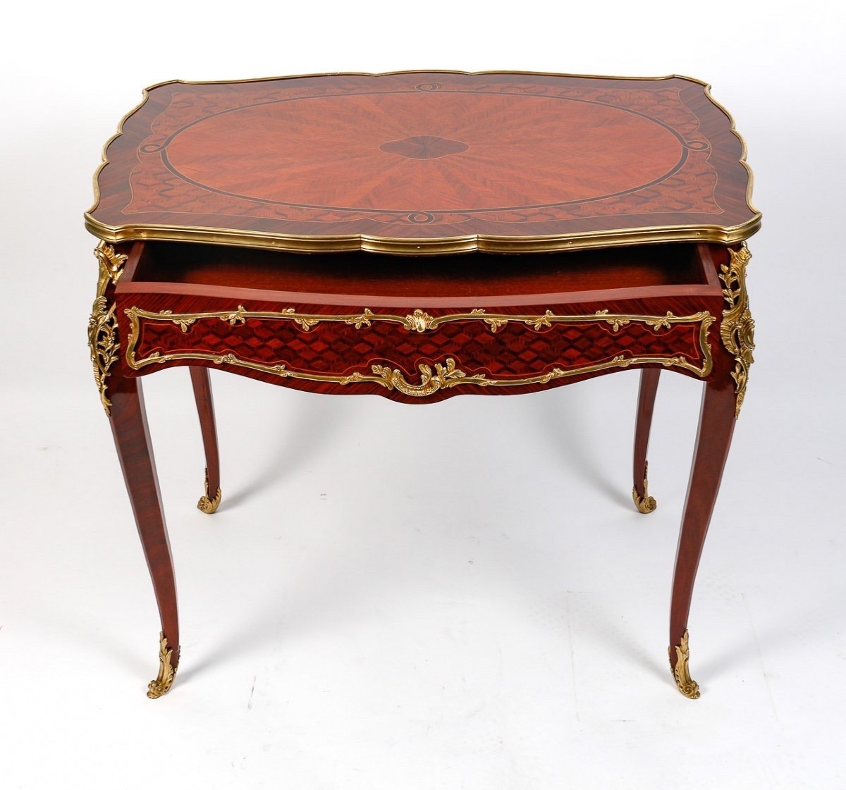François Linke Style Marquetry Desk – 19th Century