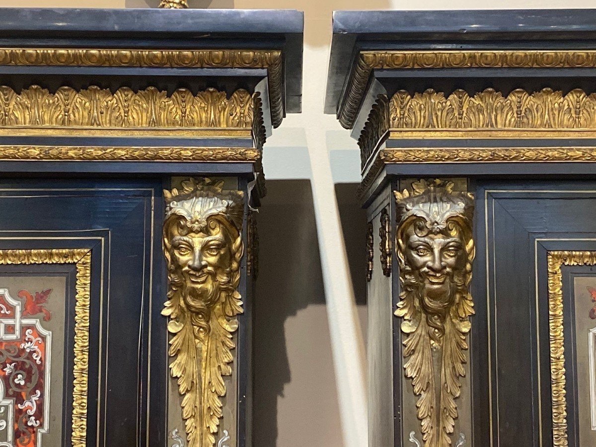 Paire de Commodes en Marqueterie de Boulle, Époque Napoléon III, XIXᵉ Siècle-photo-3