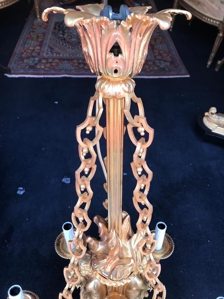 Louis XVI Style “arabesque With Children Musicians” Chandelier-photo-1