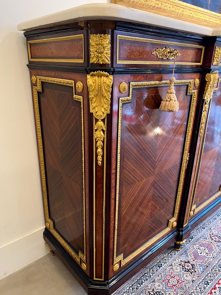 Grand buffet en acajou d’après Grohe, époque début 19e siècle-photo-3