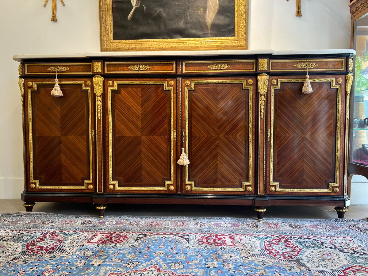 Grand buffet en acajou d’après Grohe, époque début 19e siècle-photo-4