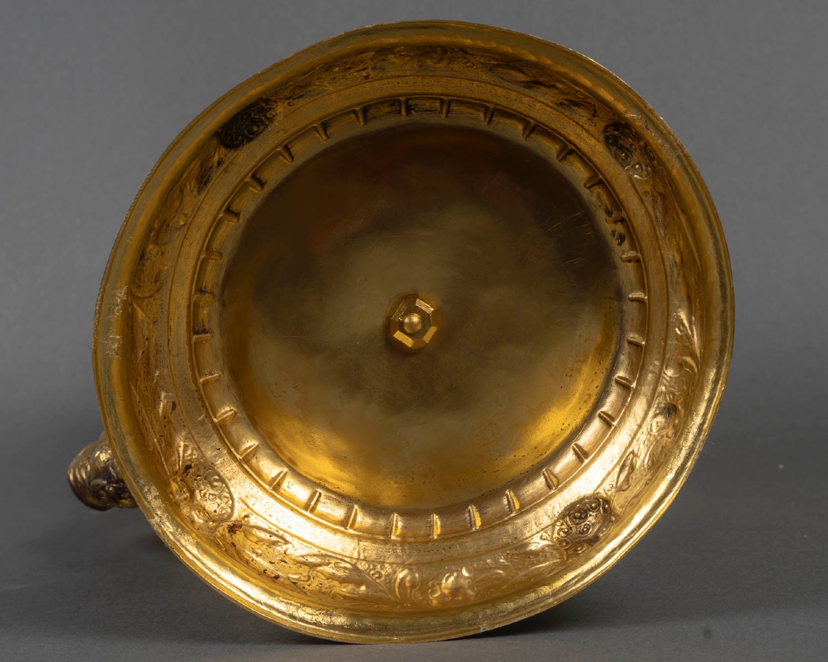 Rarissime tankard en argent doré (vermeil) et ivoire sculpté, 19ᵉ siècle-photo-8