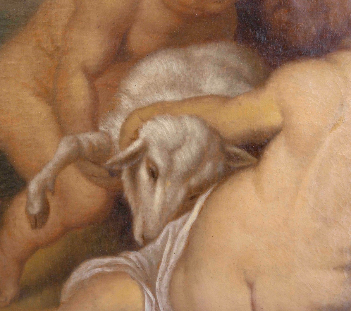 Large Mythological Scene, Oil On Canvas, 19th Century-photo-1